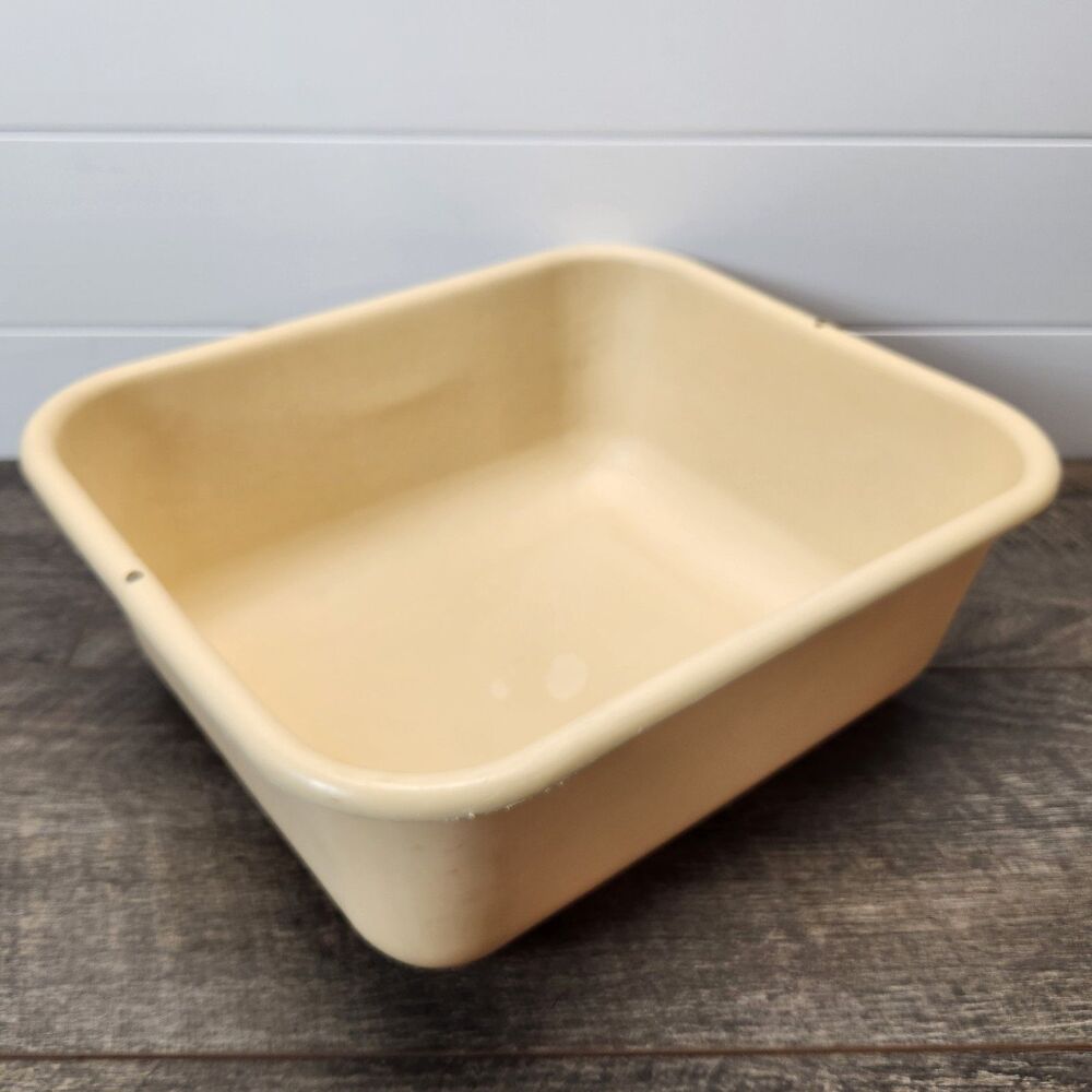 Vintage Rubbermaid Retro Almond Plastic Dish Pan 2951 5